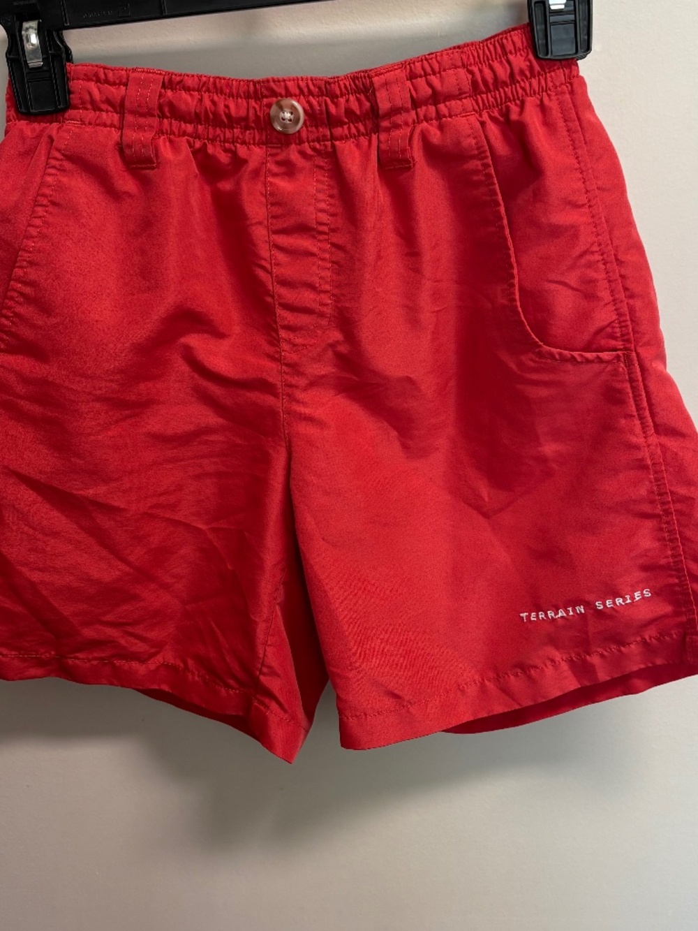 Properly Tied Boys Mallard Shorts Terrain Series Red YS